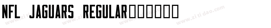 NFL Jaguars Regular字体转换